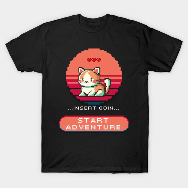 80's Retro Video Game Vibes T-Shirt by Orenji Shirts